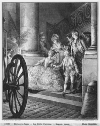 Die kleinen Paten, 1776, graviert 1777 von Pierre Charles Baquoy (1759-1829) und Charles Emmanuel Patas (1744-1802)
